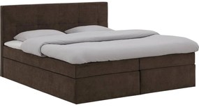 Goossens Basic Boxspring Compleet Rud, Vlak 180 x 200 cm (=2x 90 x 200 cm) met hoofdbord, 2 x matras, 1 x topper