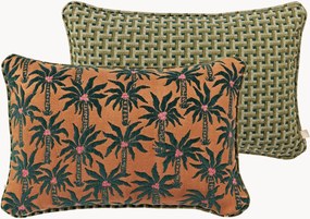 Handgemaakte outdoor dubbelzijdig kussen Laura & Janis