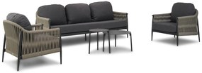 Stoel en Bank Loungeset Rope Taupe 5 personen Coco Lucia/Pacific