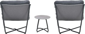 Garden Impressions Zensa loungeset 3-delig - donker grijs