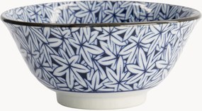 Porseleinen schalen Hana Blue, 6-delig