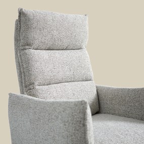 Elektrische Relaxfauteuil Creme Stof