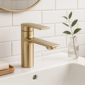 Badkamerkraan Rea Storm GOLD BRUSH Low