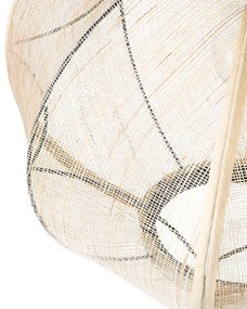 Oosterse hanglamp bruin stof 48 cm - Rob