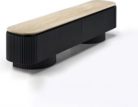 TV Meubel Met Travertin - 200x40x55cm.