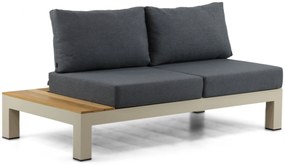 Loungeset 5 personen Aluminium/Teak Taupe Lifestyle Garden Furniture Vittoria