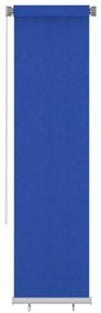 vidaXL Rolgordijn voor buiten 60x230 cm HDPE blauw