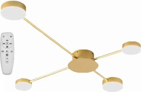 4-ARM GOUD PLAFONDLAMP APP520-4C
