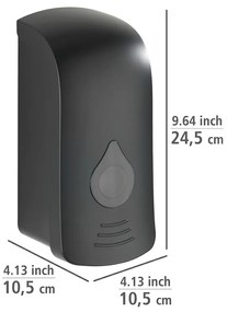 Wenko Ranera desinfectie & zeep wanddispenser 750 ml kunststof mat zwart