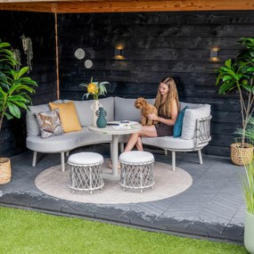 Novi Loïs lounge dining set 3-delig - zand