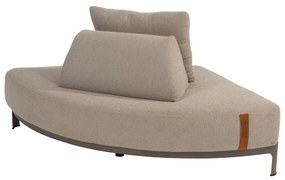 4 Seasons Outdoor Santorini hoek loungebank terre met knuffelhoek  Loungebank    bruin weerbestendig