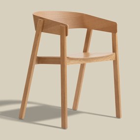 Eiken Stoel Van Gebogen Hout