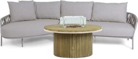 Hoek loungeset 5 personen Rope Taupe  4 Seasons Outdoor Calma/Fire