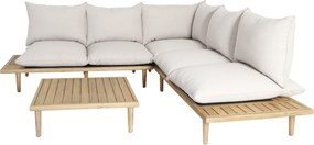 The Outsider Hoek Loungeset - Phoenix - Acaciahout - Off White - The Outsider