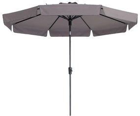 Madison Parasol Flores Luxe rond 300 cm taupe