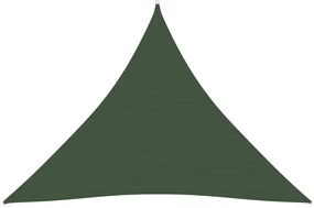 vidaXL Zonnezeil 160 g/m² 5x5x5 m HDPE donkergroen