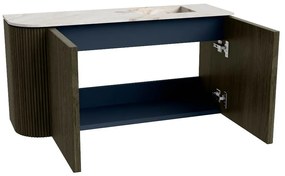 Mondiaz Joya DLux 80cm toiletmeubel ronding links shadow met wastafel faye rechts 1 kraangat frappe