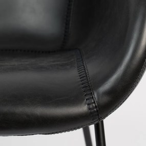 Zuiver Feston Zwarte Design Fauteuil Leer