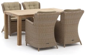 Intenso Milano/ROUGH-S 160cm dining tuinset 5-delig