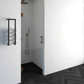 BRAUER Create Douchedeur - 70x200cm - profielloos - antikalk - 8mm veiligheidsglas - koper 4JC13-70K