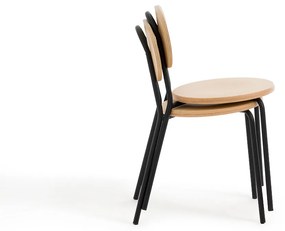 Set van 2 stapelbare stoelen, Loumi