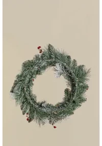 Decoratieve Kerstkrans Met Led-verlichting Ø60 Cm Gaela Warm Wit - Sklum