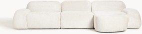 Modulaire teddy-bouclé hoekbank Wolke (4-zits)