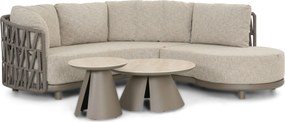 Santika Furniture Santika Cayora Organisch Loungeset - Rope Taupe 4-delig