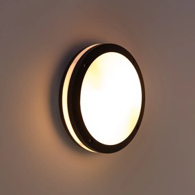 Wand- en plafondlamp donkergrijs 2-lichts IP54 - Glow