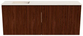 Mondiaz Joya DLux 100cm toiletmeubel ruby met wastafel faye links zonder kraangat meli