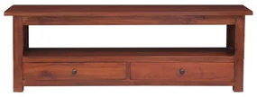 vidaXL Tv-meubel 115x30x40 cm massief mahoniehout bruin