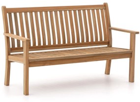 Parkbank Sunyard  | Teakhout | 2 personen | Tuinbank Natural Teak | 154cm | Kees Smit Tuinmeubelen