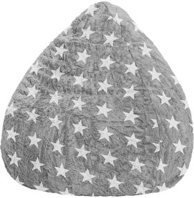 BeanBag Fluffy Stars XL - Grijs