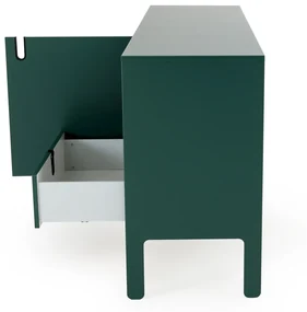Tenzo Uno Modern Dressoir Met Lades Groen - 171x46x86cm.