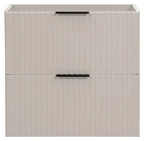 Comad Adele Cashmere onderkast met ribbelfront 60cm taupe