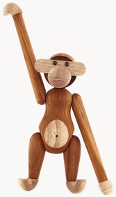 Handgemaakt teakhouten decoratief object Monkey
