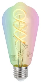 Smart E27 dimbare LED lamp ST64 helder RGBW 4W 250 lm 2700K