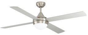 EGLO Varadero 35083 | Plafondventilator 122CM Nikkel/Zilver | Inclusief Lamp