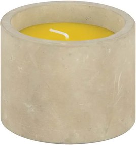 Esschert Design citronella kaars beton - LxBxH: 8,5x8,5x6,7cm
