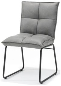 Eetkamerstoel - Soft - lederlook Missouri Grijs