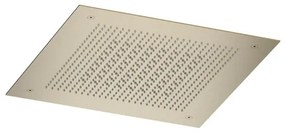 Hotbath Ace Hoofddouche - inbouw - vierkant - 38x38cm - PVD - Geborsteld messing (goud) AC148BBP