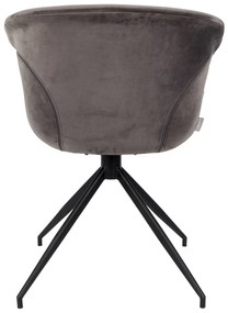Zuiver Mia Eetkamerstoel Velvet Grijs