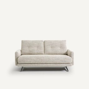 2-zits bank, in gestippelde visgraatstof, Delicato