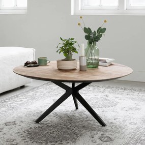 DTP Home Metropole Teakhouten Salontafel Rond - 90 X 90cm.