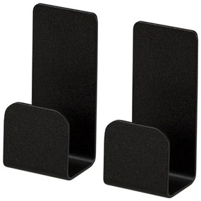 Haceka Redefine Handoekhaak - enkel - 2 stuks - zelfklevend - mat zwart 2010529