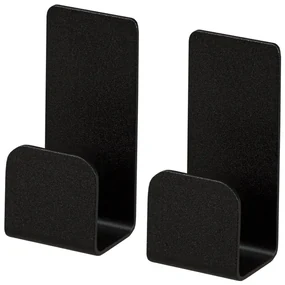 Haceka Redefine Handoekhaak - enkel - 2 stuks - zelfklevend - mat zwart 2010529