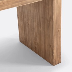 Rechthoekige eettafel, massief grenen, voor 6 tot 8 couverts, MALIO