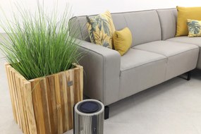 Boavista Sunbrella loungebank chaise longue - Nature Grey - 2-delig - links