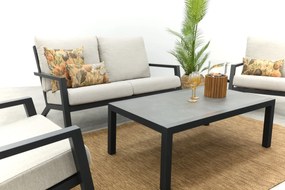 Boston/Atlanta stoel - 2-zitsbank loungeset - 4-delig