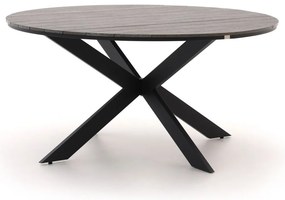 + 10% kassakorting | Tuin eettafel Bellagio | Rond | Tuintafel Polywood | Ø149cm | 6 personen | Kees Smit Tuinmeubelen